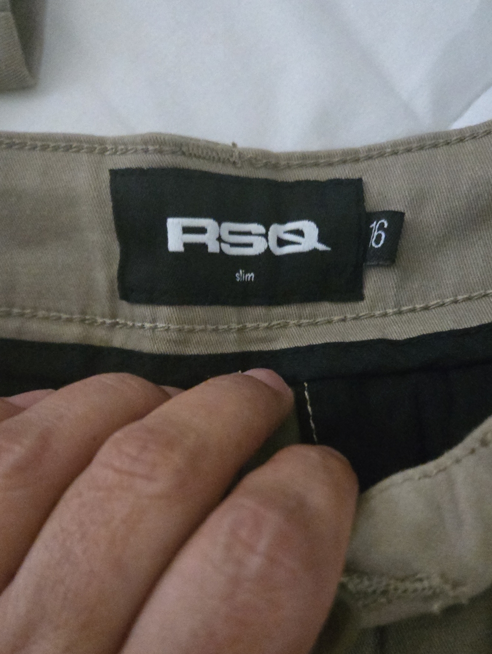 RSQ Slim Youth’s Chinos in Khaki/Tan